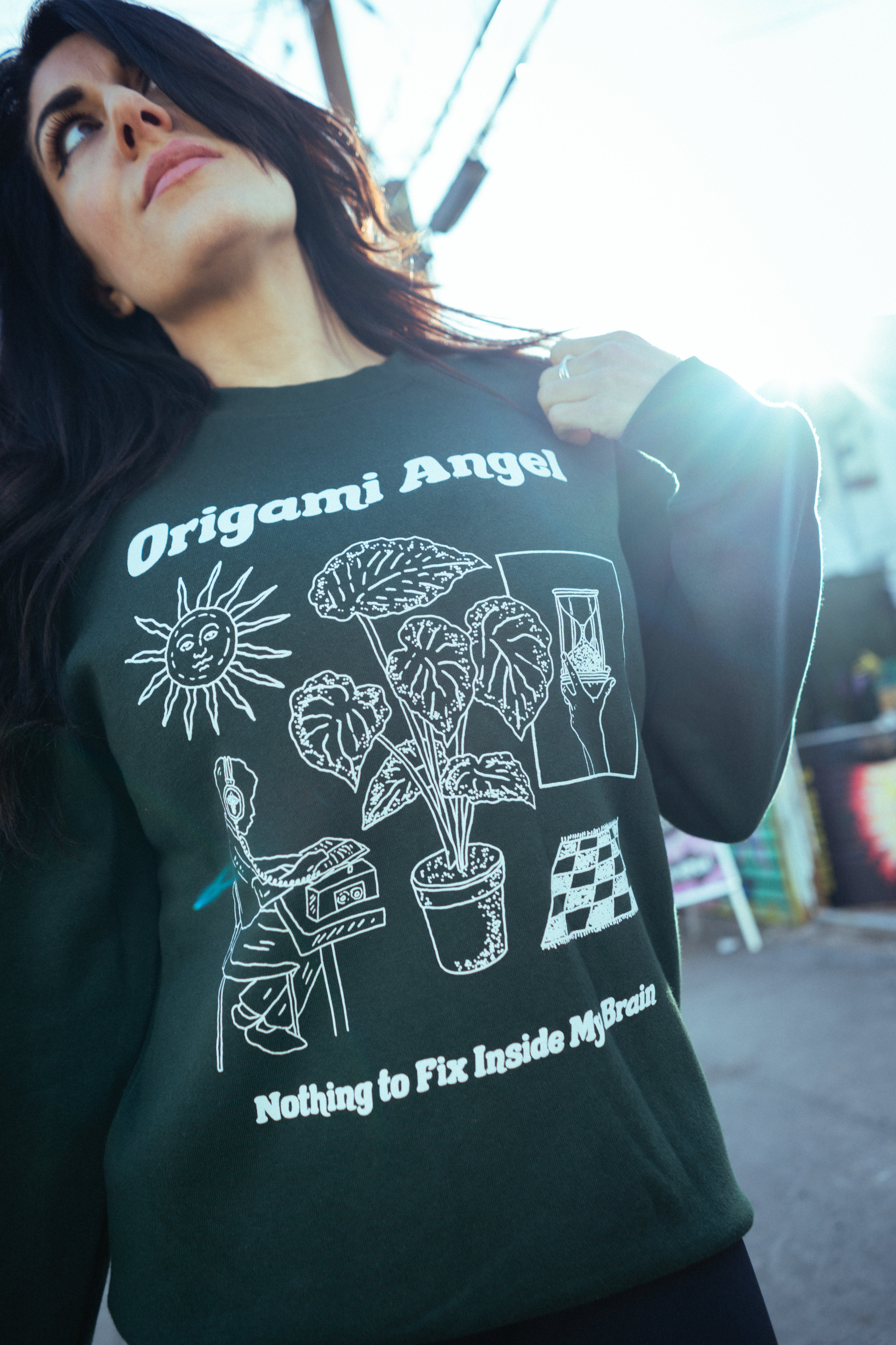 Nothing to Fix Crewneck – Origami Angel